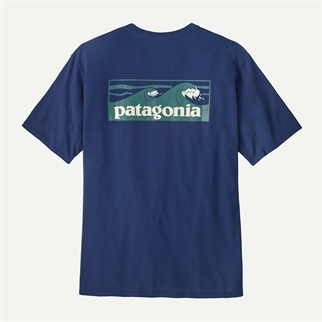 Patagonia Mens Boardshort Logo Pocket Responsibili-Tee clemt blue